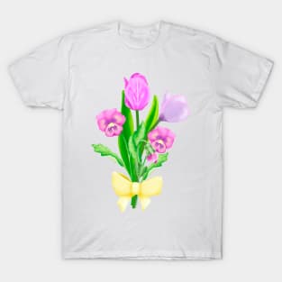 Bunch of flowers with a yellow bow T-Shirt